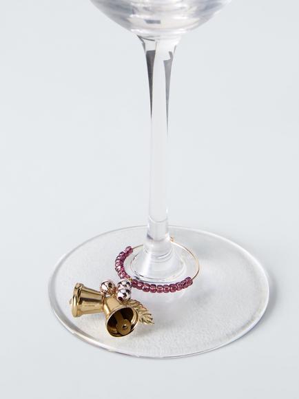 John Lewis Bell Wine Glass Charms, Set of 6 - view 2, Multi