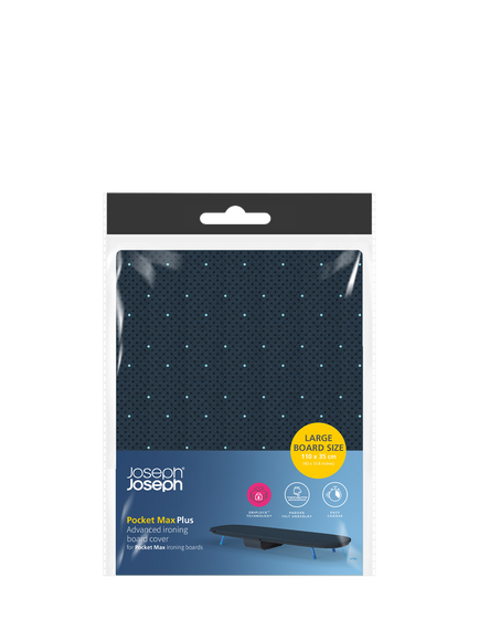 Joseph Joseph Pocket Max Plus Ironing Board Cover, Black/Blue, Black/Blue