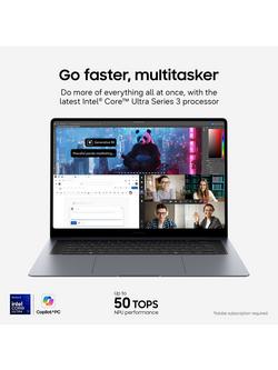 Samsung Galaxy Book6 Pro Laptop, Intel Core Ultra 7 Processor, 16GB RAM, 512GB SSD, 16” WQXGA+, Grey - view 2, Grey