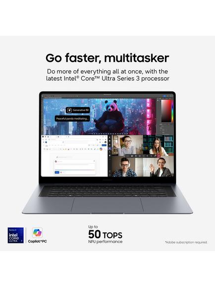 Samsung Galaxy Book6 Pro Laptop, Intel Core Ultra 7 Processor, 16GB RAM, 512GB SSD, 16” WQXGA+, Grey - view 2, Grey