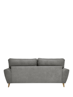 John Lewis Ambleside Large 3 Seater Sofa, Light Leg, Chenille Grey - view 2, Chenille Grey