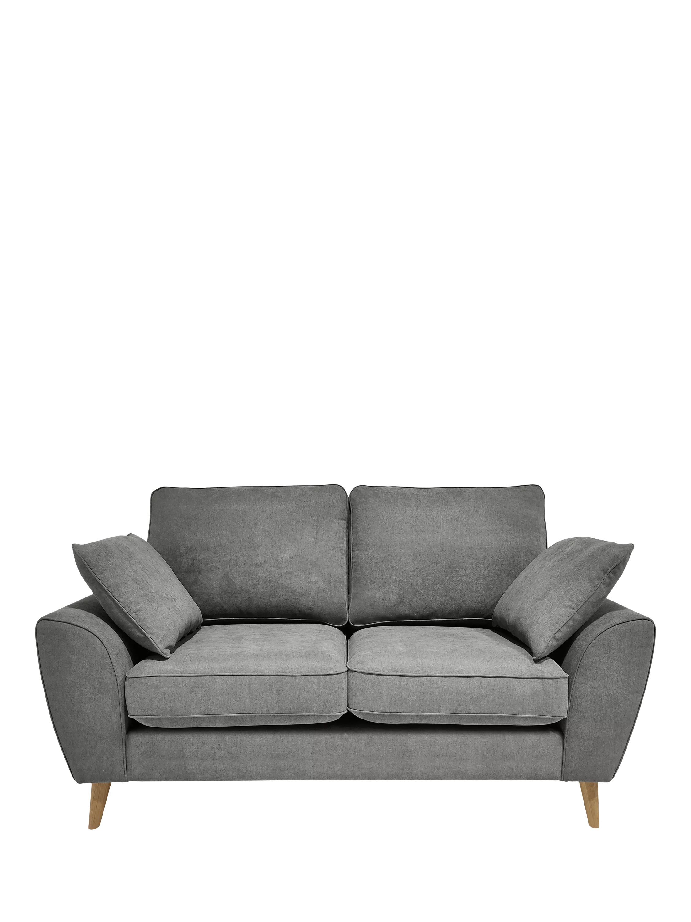 John Lewis Ambleside Small 2 Seater Sofa, Light Leg, Chenille Grey