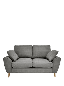 John Lewis Ambleside Small 2 Seater Sofa, Light Leg, Chenille Grey, Chenille Grey