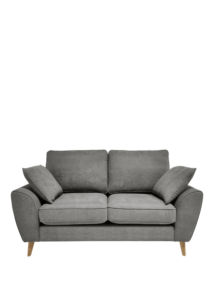 John Lewis Ambleside Small 2 Seater Sofa, Light Leg, Chenille Grey, Chenille Grey