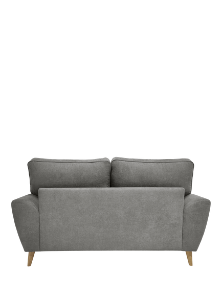 John Lewis Ambleside Small 2 Seater Sofa, Light Leg, Chenille Grey - view 2, Chenille Grey