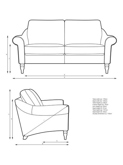 John Lewis Camber Medium 2 Seater Sofa, Light Leg, Easy Clean Herringbone Wool Marshmallow - view 2, Easy Clean Herringbone Wool Marshmallow