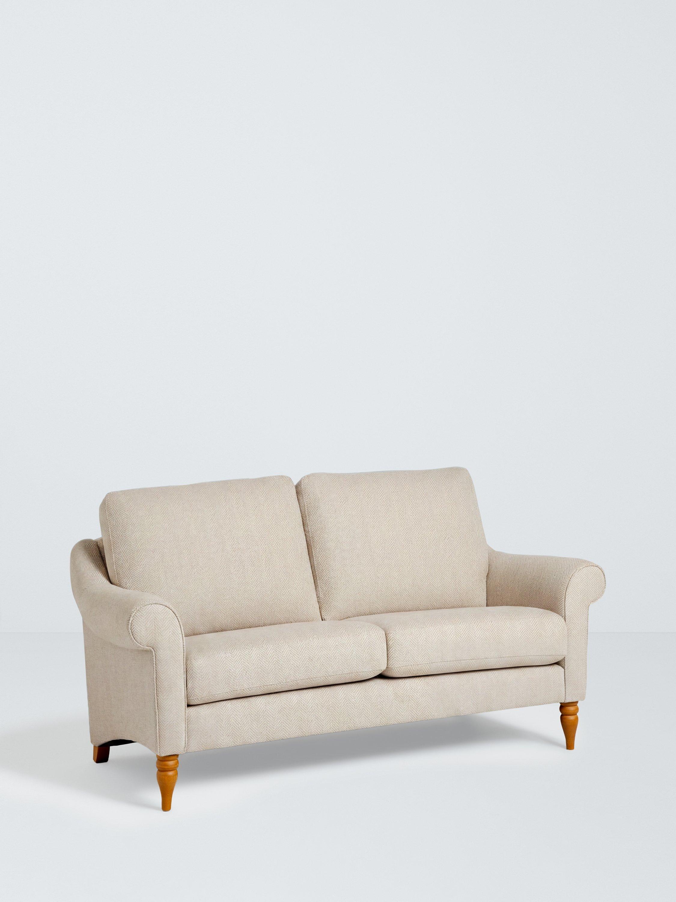 Camber Range, John Lewis Camber Small 2 Seater Sofa, Light Leg, Easy Clean Herringbone Wool Marshmallow