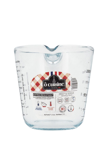 Ôcuisine Glass Measuring Jug, 500ml, Clear, Clear
