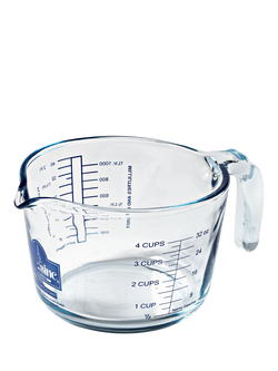 Ôcuisine Glass Measuring Jug, 1L, Clear, Clear