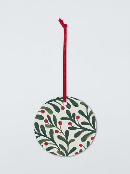 John Lewis Mistletoe Gift Tags, Pack of 10, Multi, Multi Colour