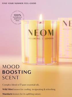 NEOM Wellbeing London Great Day Single Wick Candle, 185g - view 2, Multi