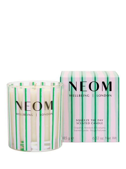 NEOM Wellbeing London Squeeze The Day Single Wick Candle, 185g, Multi