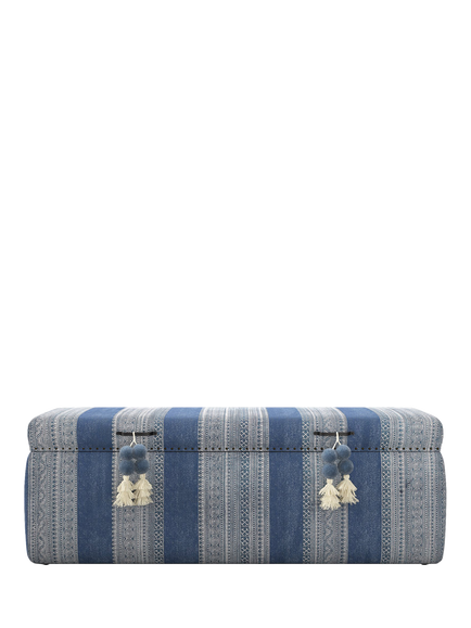 OKA Palayam Ottoman, Blue, Blue