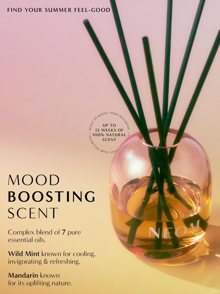 NEOM Wellbeing London Great Day Reed Diffuser, 100ml - view 2, Multi