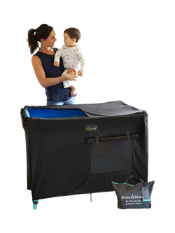 SnoozeShade Travel Cot Shade - view 2, Black