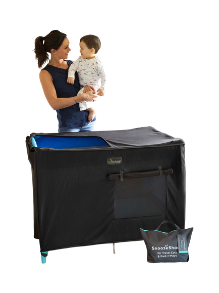 SnoozeShade Travel Cot Shade - view 2, Black