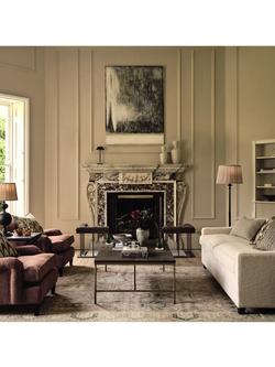 OKA Berenson Leather Upholstered Fire Fenders, Dark Vellum - view 2, Dark Vellum