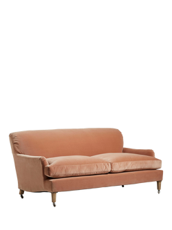 OKA Coleridge 3 Seater Sofa, Apricot, Apricot