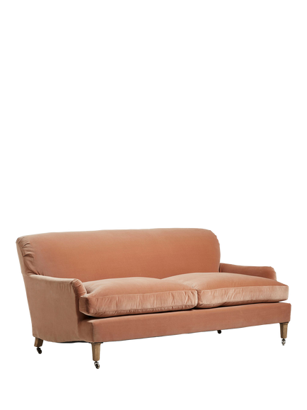 OKA Coleridge 3 Seater Sofa, Apricot, Apricot
