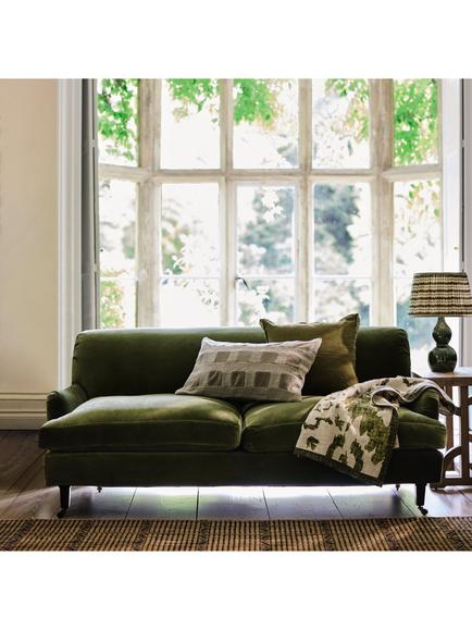 OKA Coleridge 3 Seater Sofa, Spruce - view 2, Spruce