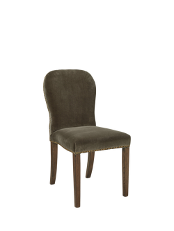 OKA Stafford Upholstered Dining Chair, Truffle
