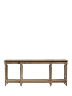 OKA Upton Console Table, Burnt Oak, Burnt Oak