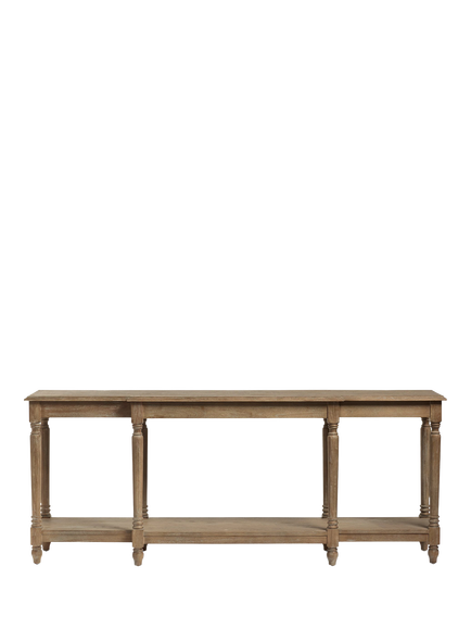 OKA Upton Console Table, Burnt Oak, Burnt Oak