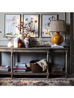 OKA Upton Console Table, Burnt Oak - view 2, Burnt Oak
