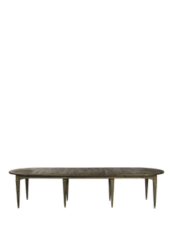 OKA Hawkley Extending Dining Table, Watered Grey, Watered Grey