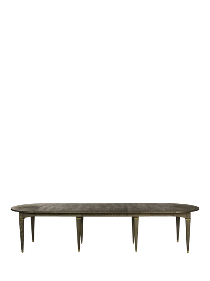 OKA Hawkley Extending Dining Table, Watered Grey, Watered Grey
