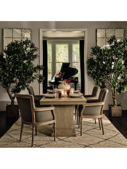 OKA Turnus Extending Dining Table, Weathered Oak - view 2, Weathered Oak