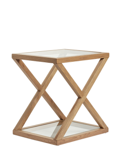 OKA Marylebone Side Table, Weathered Oak, Weathered Oak