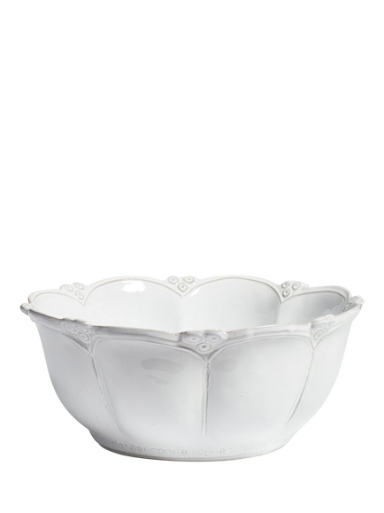 OKA Nephele Ceramic Serving Bowl, 28cm, White, White