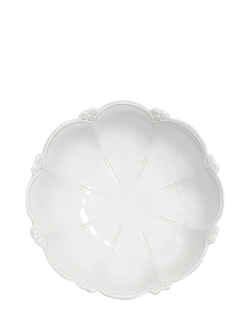 OKA Nephele Ceramic Serving Bowl, 28cm, White - view 2, White