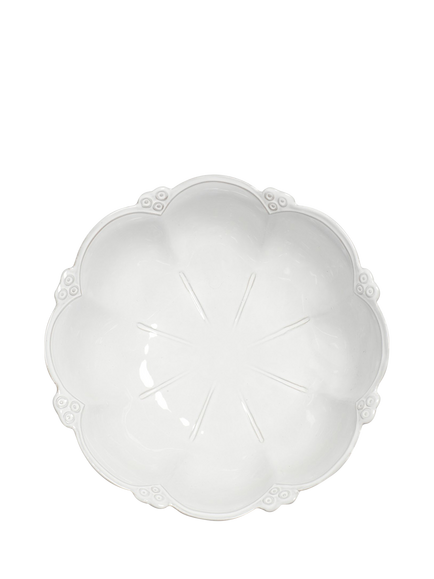 OKA Nephele Ceramic Serving Bowl, 28cm, White - view 2, White