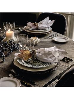 OKA Woven Rattan Underplate, 32cm, Natural - view 2, Brown