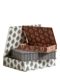 OKA Ocellus Box Files, Set of 3, Multi, Multi