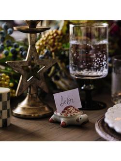 OKA Ceramic Turtle Card Holders, Set of 4, Red - view 2, Red