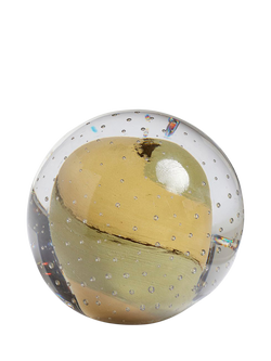 OKA Tivona Glass Paper Weight, Clear/Multi, Multi