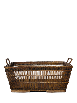 OKA Mandalay Rattan Basket, Brown, Brown