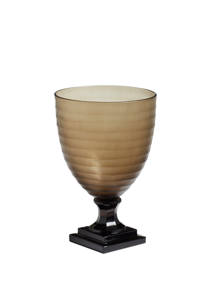 OKA Liora Candle Holder, Taupe, Taupe