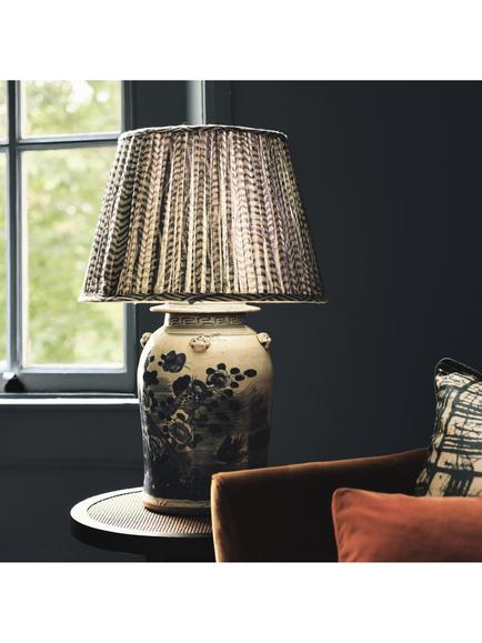 OKA Fenghuang Ceramic Table Lamp Base, Blue - view 2, Blue