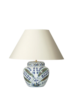 OKA Iznik Ceramic Urn Table Lamp Base, Multi, Multi