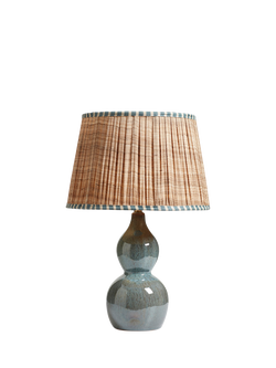 OKA Kalinda Ceramic Table Lamp Base, Celadon, Celadon