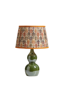 OKA Kalinda Ceramic Table Lamp Base, Moss, Moss