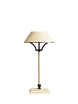 OKA Mini Grisewood Rechargeable Portable Table Lamp Base, Vellum, Vellum