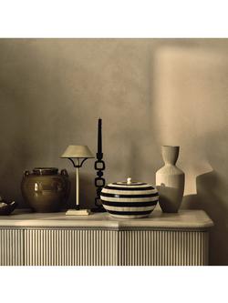 OKA Mini Grisewood Rechargeable Portable Table Lamp Base, Vellum - view 2, Vellum