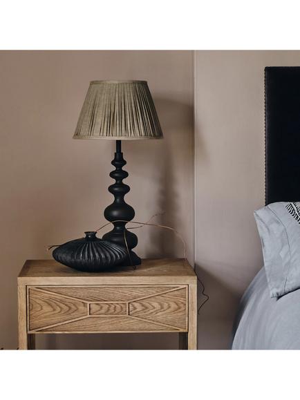 OKA Persephone Table Lamp Base, Antique Grey - view 2, Antique Grey
