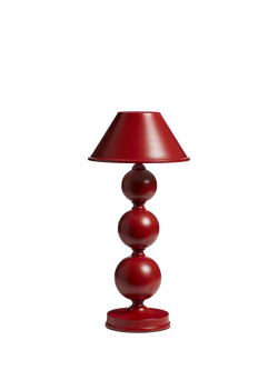 OKA Triya Rechargeable Portable Table Lamp, Red, Red