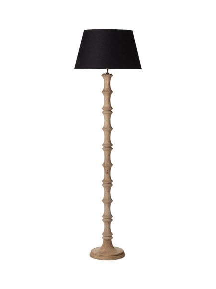 OKA Brummundal Mango Wood Floor Lamp Base, Natural, Natural